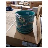 8" ceramic flower pot