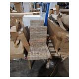 Hand crafted woven chairs