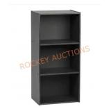 Iris Black 3-Tier Wood Storage Shelf