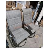 Swivel patio chair set