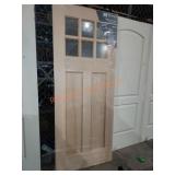 Jeldwen wooden door with glass inserts