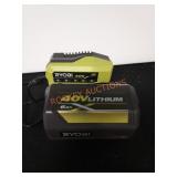 Ryobi 40v Charger and Battery
