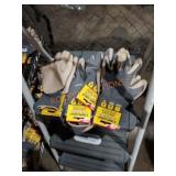 Firm Grip, honeycomb latex coated gloves. 4 pck