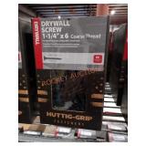 Huttig-grip drywall screws. 1.25"x6"