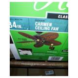 Hunter Carmen 34" Indoor Bronze Ceiling Fan