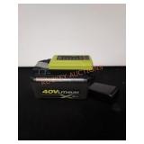Ryobi 40v Lithium Battery & Charger