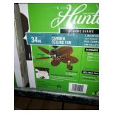 Hunter Carmen 34" Indoor Bronze Ceiling Fan