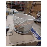 Southern patio  ceramic Wanda planter set