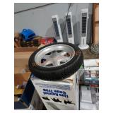 Flat free wheel barrel tire