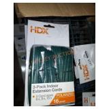 HDX 3 pack extensions cords 16 guage