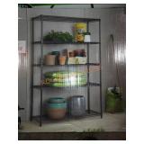 Black Anthracite 5-Tier Steel Wire Shelving Unit