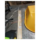 True Temper 46.5 in. Solid Shank Shovel Handle