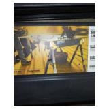 Tough built sawhorse jobsite table