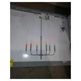 6 light  candelabra chandelier