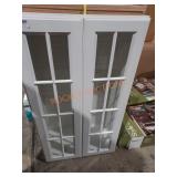 24"Wx42"H Glass Door Cabinet