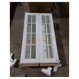 Apeox. 23"x46" glass door cabinet