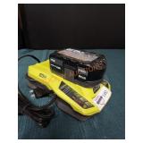 RYOBI One+ Charger and 18v Battery