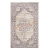 3 ft. x 5 ft. Floral Medallion Border Area Rug