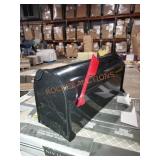 Gibraltar Black Steel Mailbox