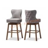 Baxton Studio Gradisca swivel bar stools