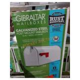 Gibraltar Steel Post mailbox