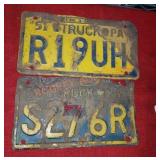 Pa truck plates 51 and 54