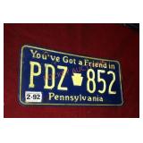 Pa you got a friend license plate