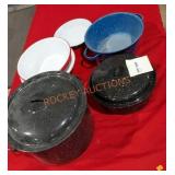 Enamelware dish lot
