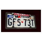 Texas license plate
