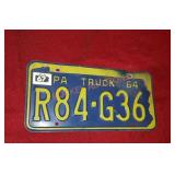 Pa truck plate 64