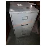 2 drawer metal filing cabinet