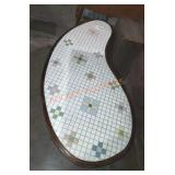 Mid century modern kidney shaped coffee table