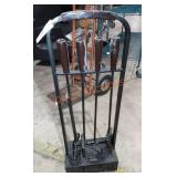 Fireplace tool set
