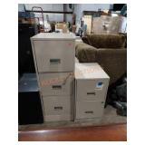 Metal file cabinets w keys