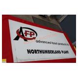 48"x24" northumberland AFP metal sign