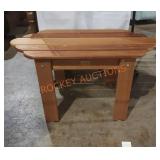 Wooden patio table