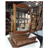 Vintage Dresser top Storage with mirror