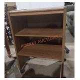 Wood 2 shelf Storage cabinet