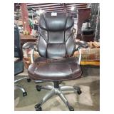 High Back Faux Leather Adjustable Height Office