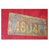 PA 1937 license plate
