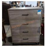 Wood 4 drawer chest of drawers