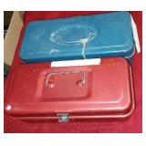 Two vintage tin boxes