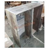 Barnwood storage shelf