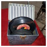 Box of vintage records