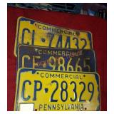 Three PA commercial plates