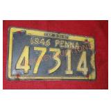 1946 PA license plate