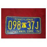 76 PA license plate