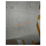 Outdoor cedar wood side table