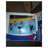 Pool master across pool volleyball net