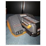 Ridgid 18V 4Ah Battery and Charger